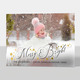 Floating Foil Stars Holidays Photo Cards Image 1 of 3